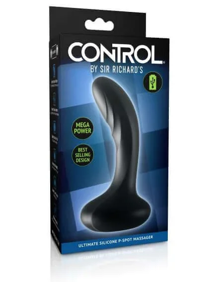 Sir Richard’s P-Spot Massager Control Ultimate Silicone Black – 10 Vibration Modes