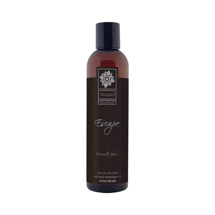 Sliquid Organics Balance Massage Oil Escape Unscented Formula