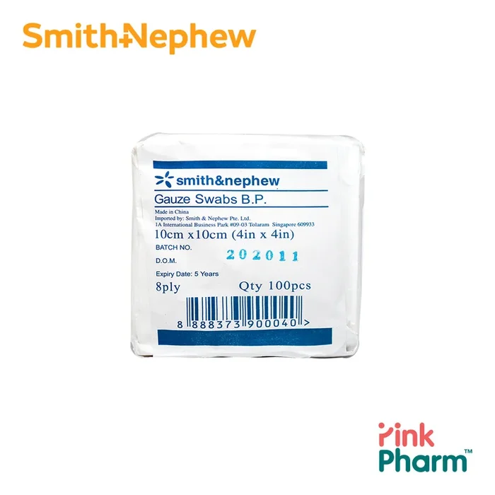Smith+Nephew Gauze Swabs 100pcs (2 Sizes)