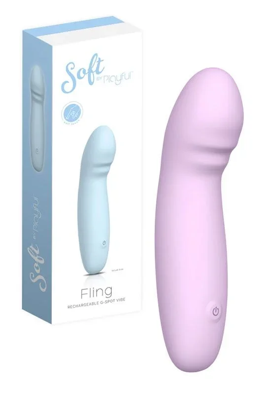 Soft by Playful Fling Rechargeable G-Spot Vibrator Purple