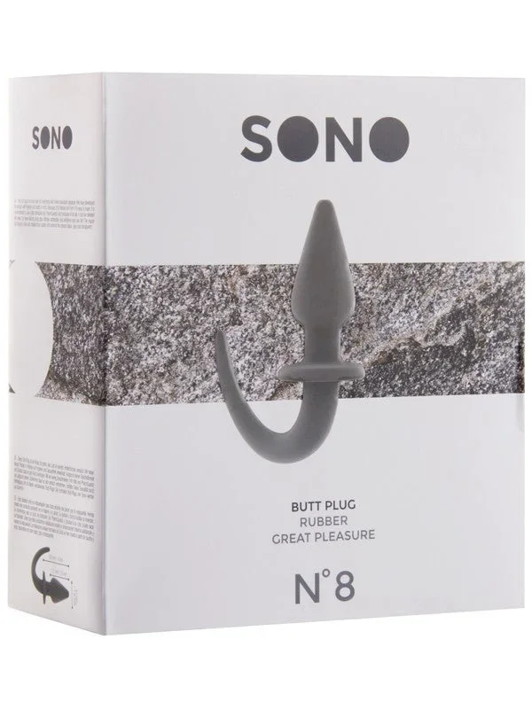 SONO NO. 8 Butt Plug 4 Inch Grey