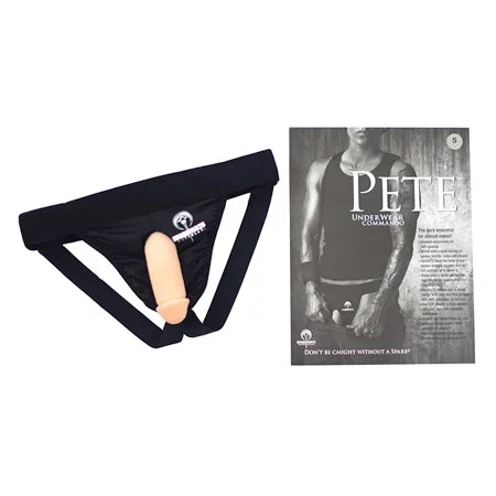 SpareParts Pete Commando Nylon Packing Jock Black Size 3XL