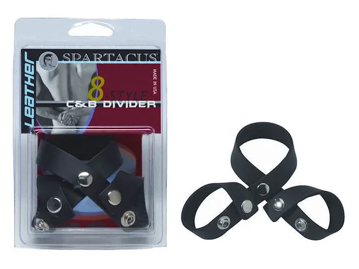 Spartacus Leathers Cock Gear Black Figure 8 Style Ball Divider