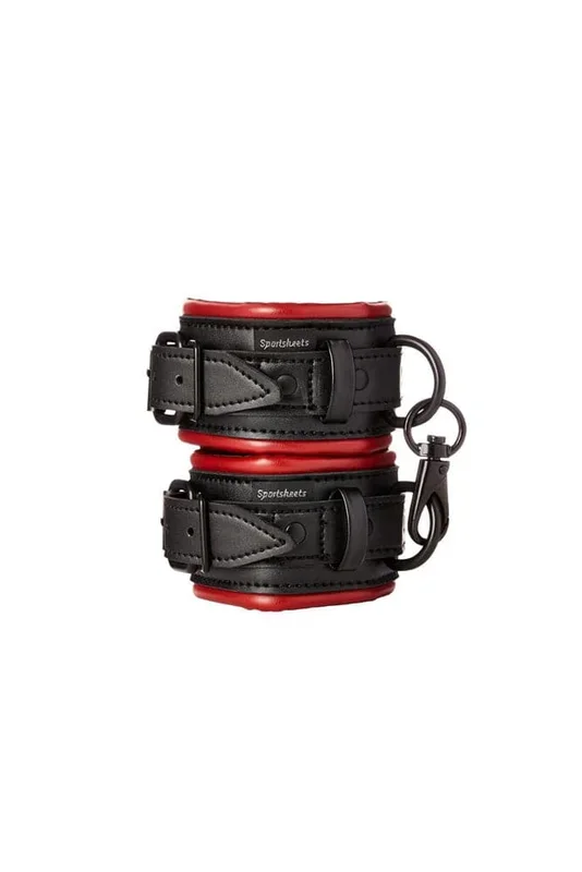 Sportsheets – Saffron Handcuffs – Black/Red
