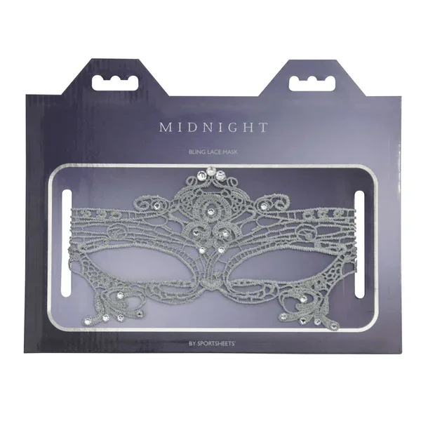 Sportsheets Midnight Bling Lace Mask