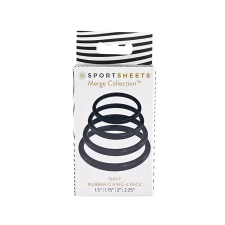 Sportsheets O Ring 4 Pack – Navy
