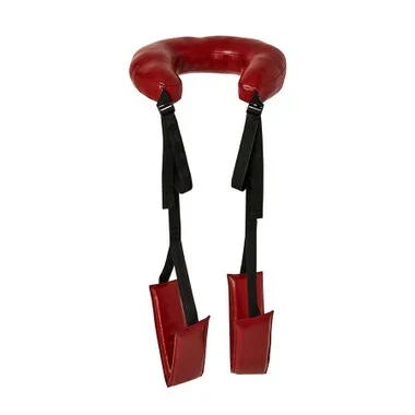 Sportsheets Saffron Red Vegan Leather Padded Adjustable Thigh Sling Harness