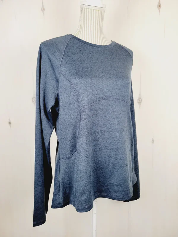 SPYDER ATHLETIC THICK CHARCOAL TOP LADIES LARGE PRE-LOVED