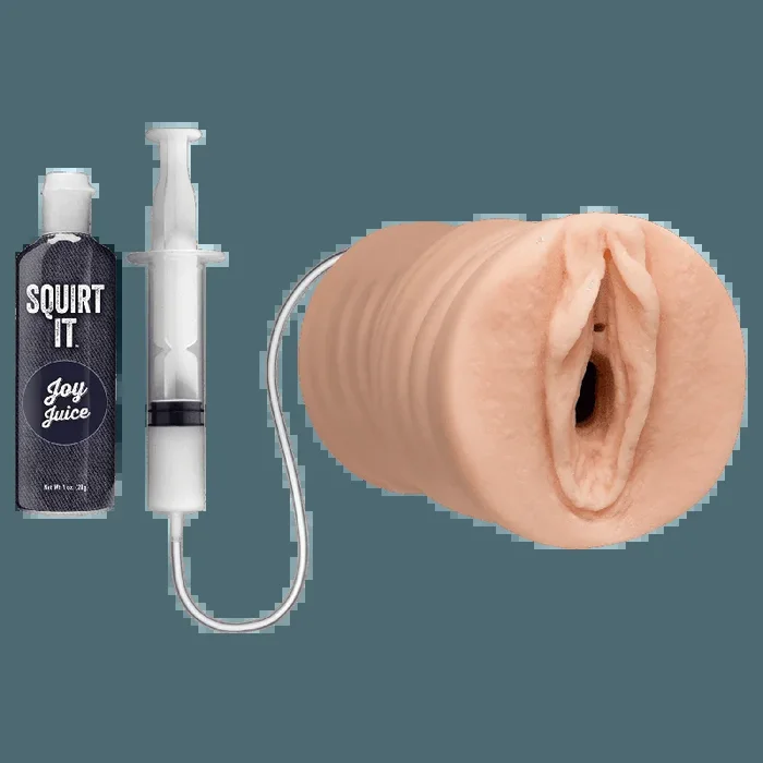 Squirt It – Squirting Pussy Stroker With Joy Juice – Vanilla | Doc Johnson