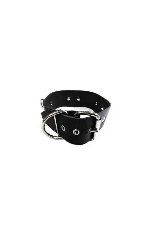 Stag Shop – Rubber Collar with 3-D rings – Black