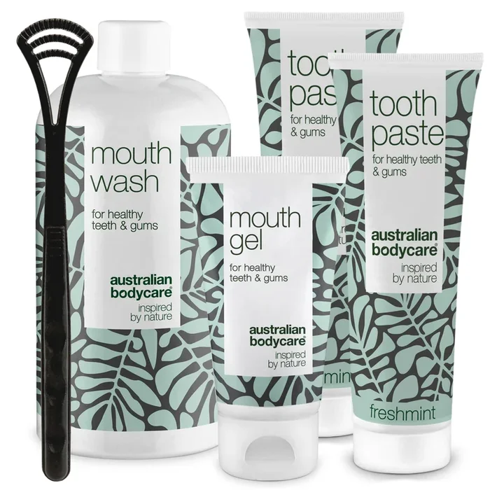 Start kit 5 mouth products — Starter kit for good oral hygiene and care of periodontal disease and fungus