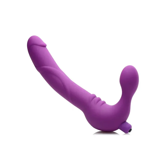 Strap U Royal Revolver Vibrating Strapless Silicone Strap On Dildo
