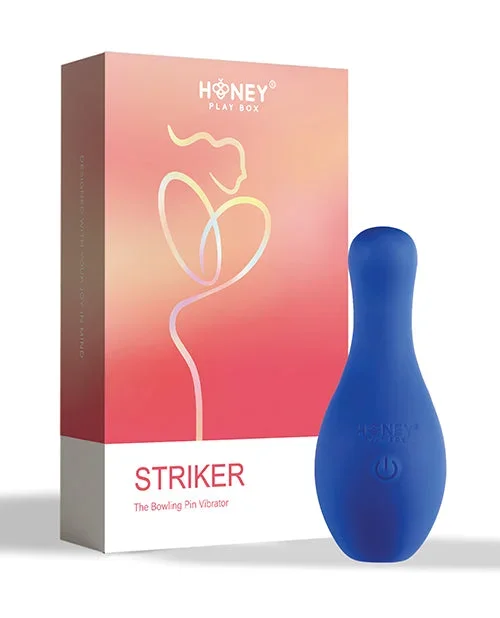Striker the Bowling Pin Vibrator – Blue