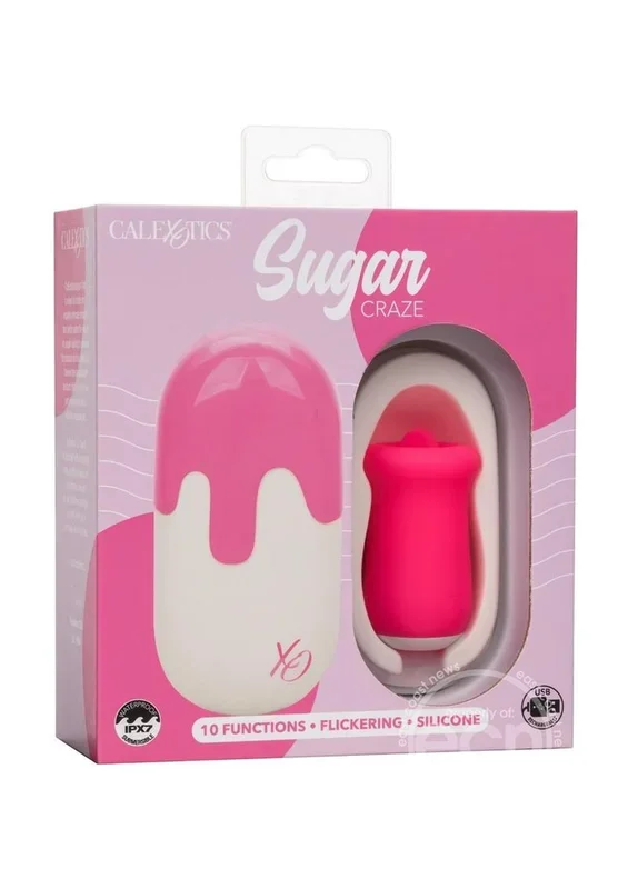 Sugar Craze Rechargeable Silicone Clitoral Stimulator – Pink