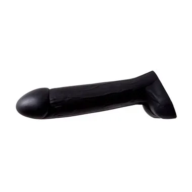 Tantus Hoss 13 inch Realistic Super Soft Silicone Dildo with Balls Black