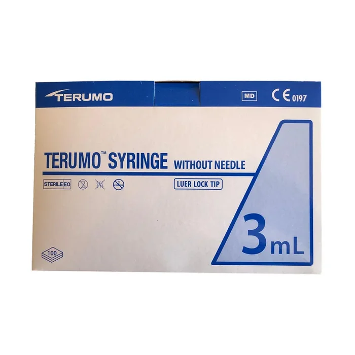Terumo Syri 3ml 3 Part Luer Lock 100 Pack