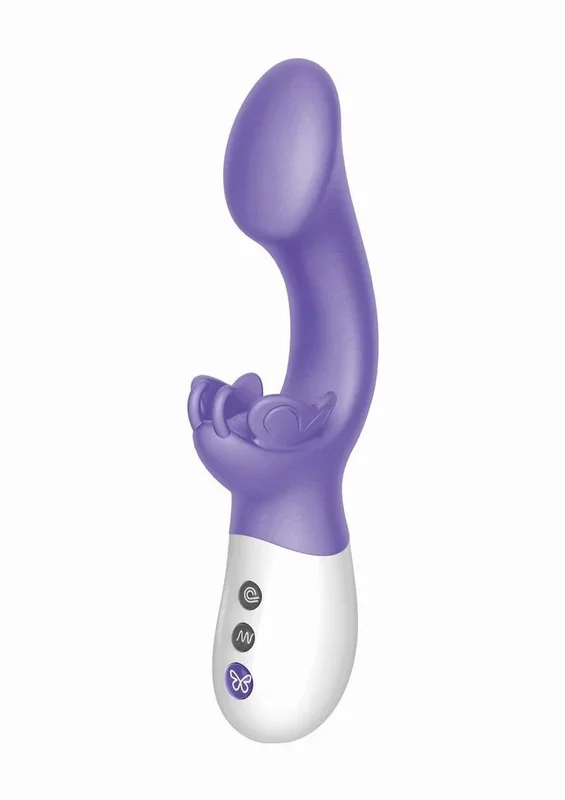 The Come Hither G-Kiss Butterfly Silicone Rechargeable Rabbit Vibrator