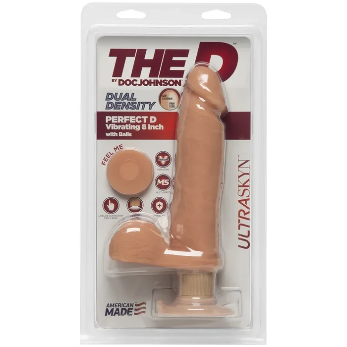 The D 8′ Perfect D Vibrating w/Balls – Vanilla