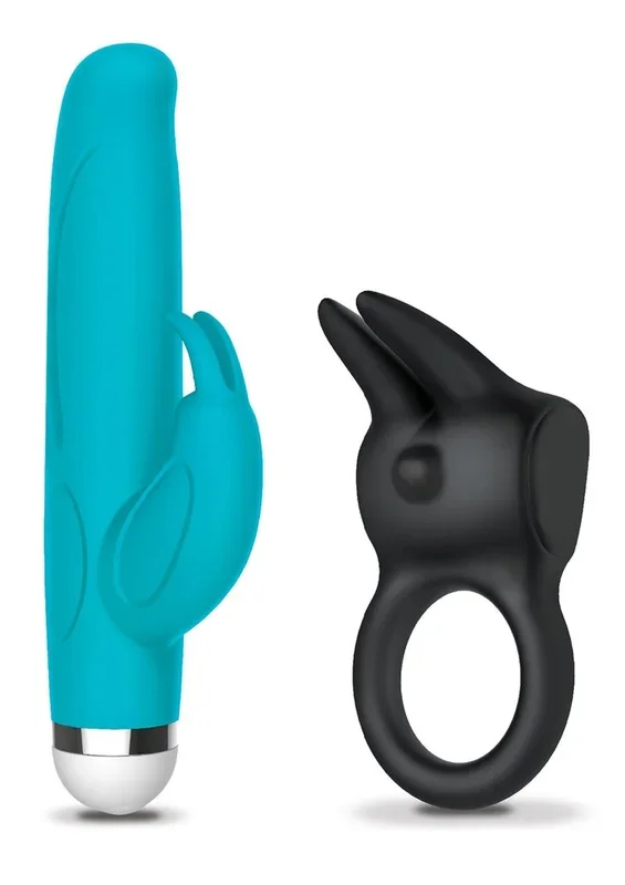 The Mini Rabbit and Rabbit Love Ring Silicone Rechargeable Couple’s Playtime