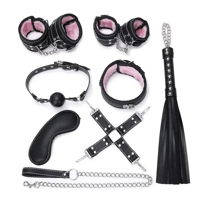 The Smoosh Bondage Set Pink/Black