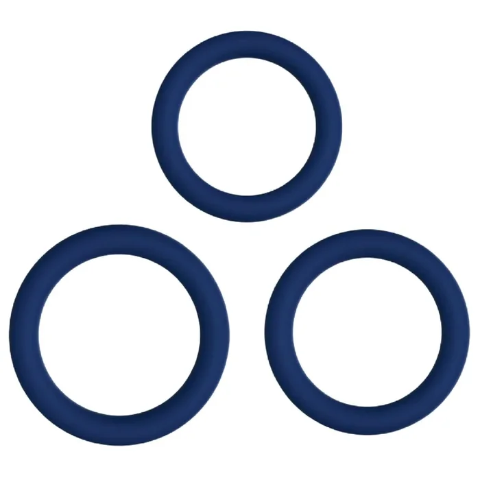 Tripple Grip Cock Ring Set – Blue