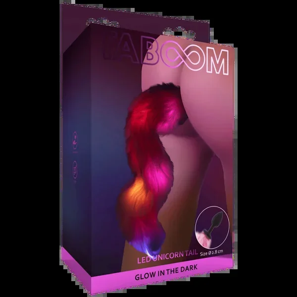 Unicorn Tail & Buttplug LED (Black)