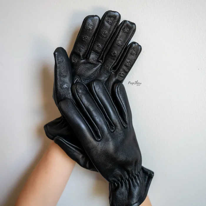 Vampire Gloves – Real Leather with Spikes, Sensory Toy