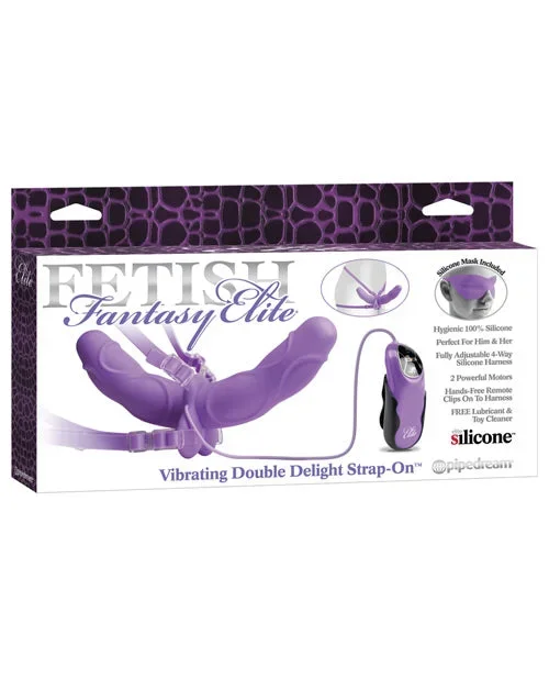 Vibrating Strap On W-mask – Purple
