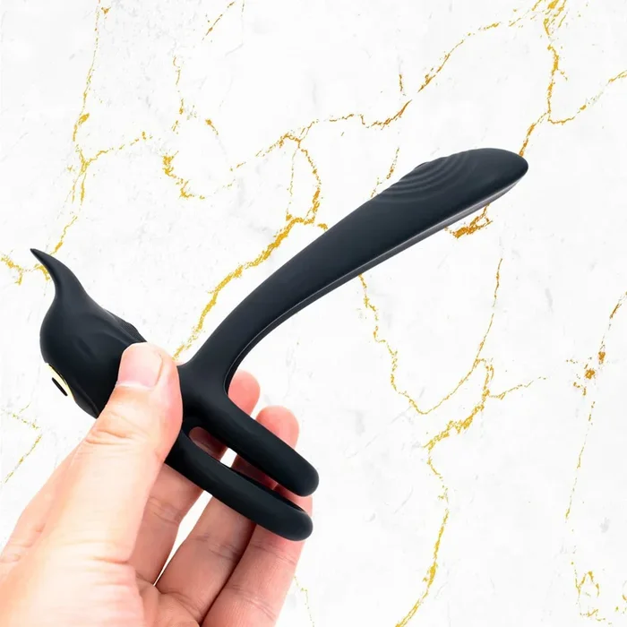 Anillo vibratorio doble para el pene – Masajeador del punto G de la vagina