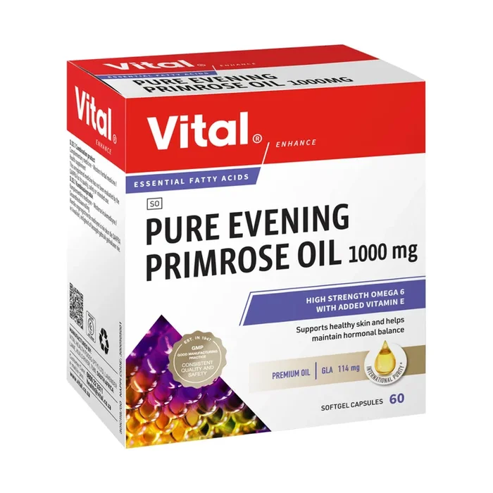 Vital HS Pure Evening Primrose Oil 1000mg 60 Capsules