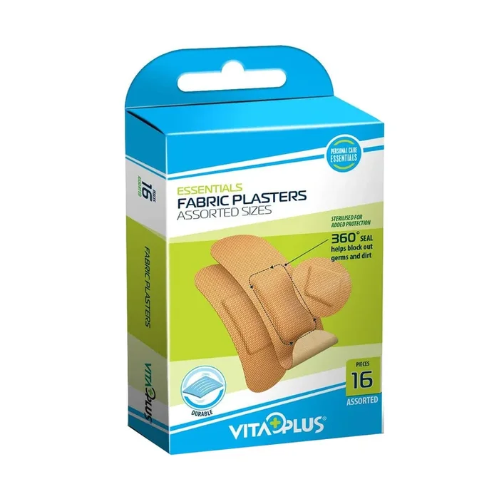 Vitaplus Waterproof Plaster Asstorted 16 Pack