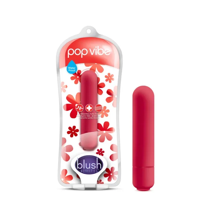Vive Pop By Blush® | Vibe Cherry Red 3.25-Inch Vibrating Bullet