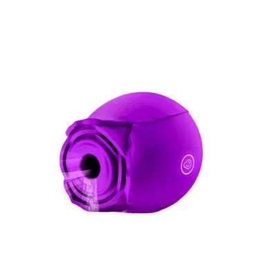 Voodoo Toys Beso Flower Power 10-function Rechargeable Silicone Flower-shaped Suction Vibrator Purple