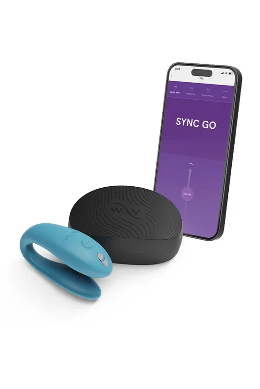 We-Vibe – Sync Go Dual Couples Vibrator with Travel Case – Turquoise