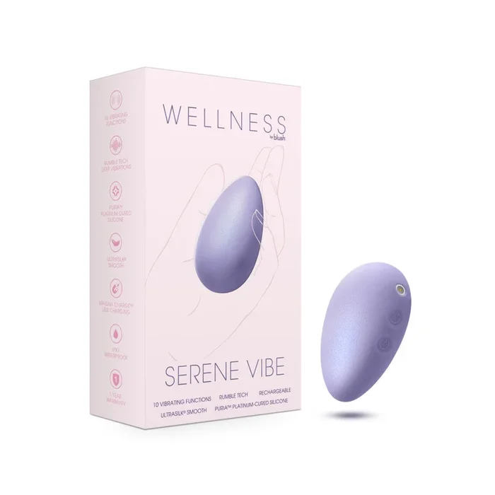 Wellness By Blush™ | Serene Vibe Full Body Personal Hand Held Massager – Made with Purio® Silicone