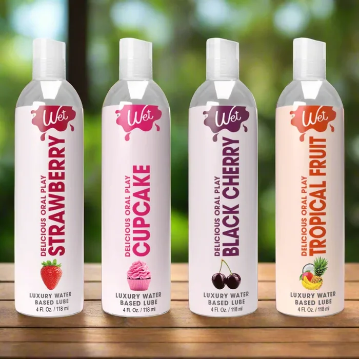Wet Flavored Edible Personal Lubricant – 4 oz. – 3 Flavors to Choose From – Flash Sale!