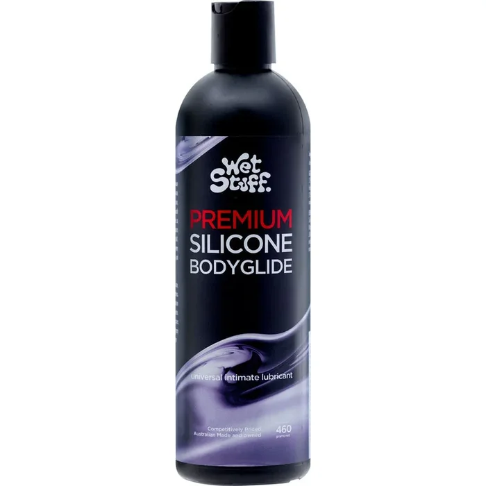 Wet Stuff Premium – 460g Disk Top – Silicone Lubricant – 460 gram Bottle