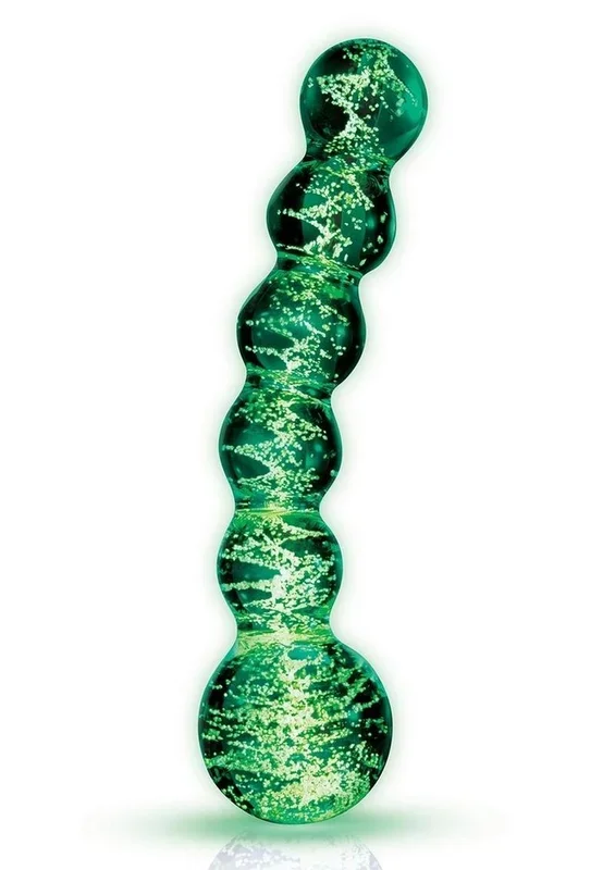 Whipsmart Beaded Glass Butt Plug 5.5in – Clear