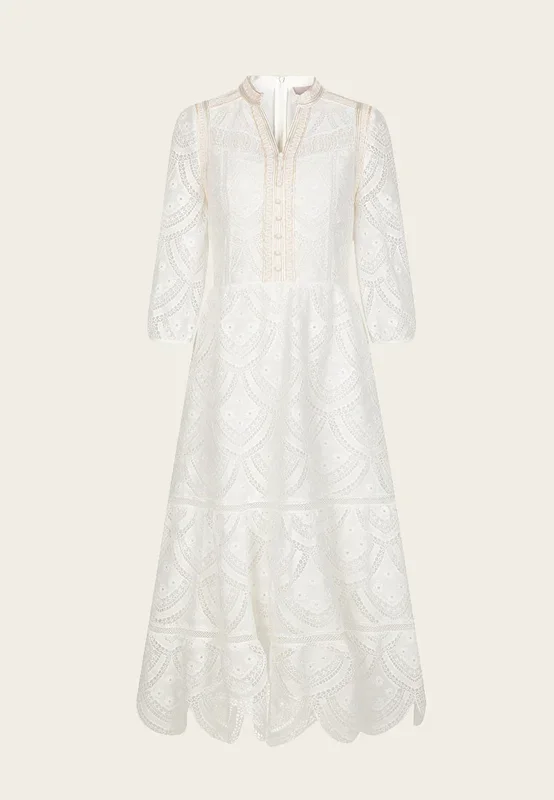 White Lace Maxi Dress