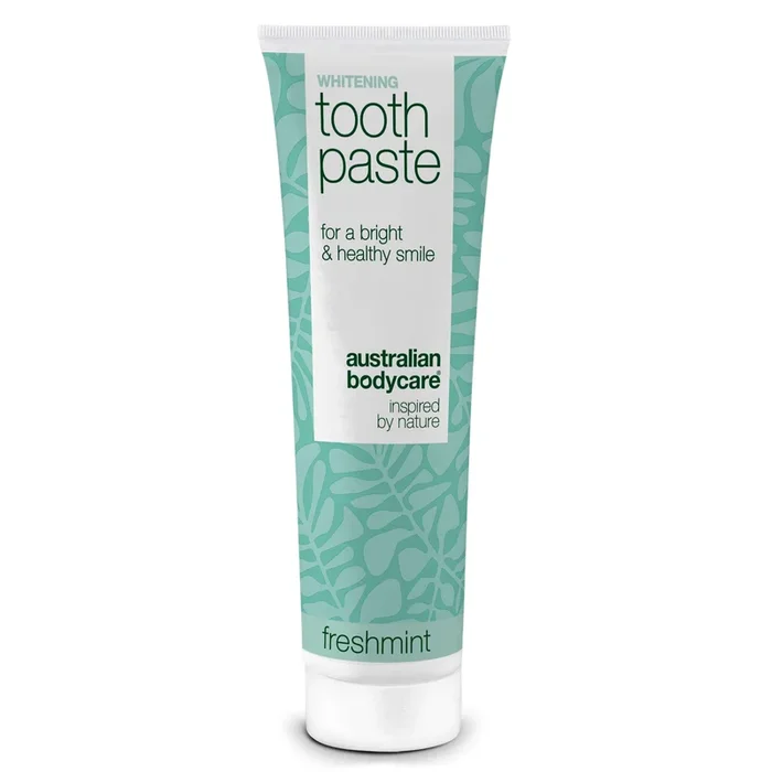 Whitening Toothpaste – Removes stains and gives white teeth — Whitening toothpaste that fights yellow teeth and strengthens enamel. With hydrated silica, alumina, and menthol for fresh breath.