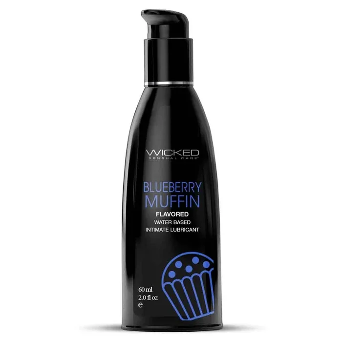 Wicked Aqua Flavoured Water-Based Lubricant – Blueberry Muffin