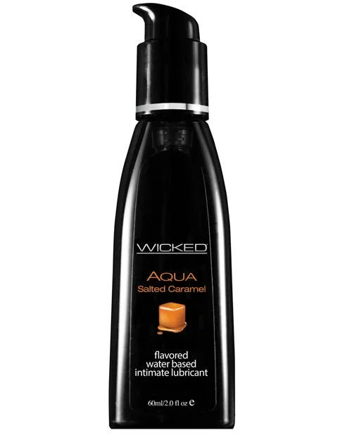 Wicked Sensual Care Aqua Water Based Lubricant – 2 oz Salted Caramel