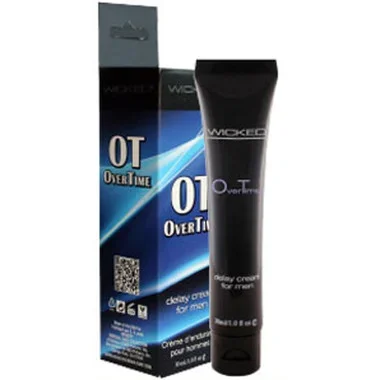 Wicked Sensual Care OverTime Water-based Delay Cream for Men 1 oz