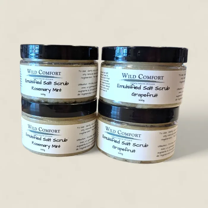 Wild Comfort Body Care, Emulsified Salt Scrubs