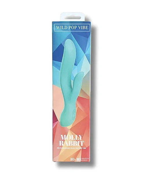 Wild Pop Vibe Molly Rabbit Dual Vibrator – Aqua