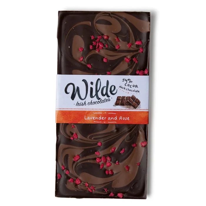 Wilde Irish Chocolates Lavender & Rose Chocolate Bar
