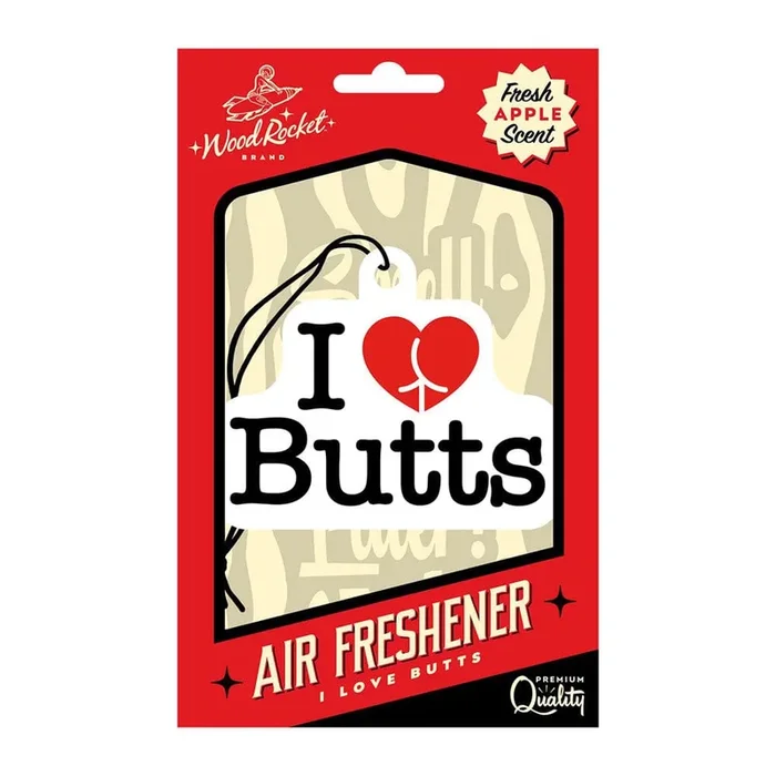Wood Rocket I Love Butts Air Freshener