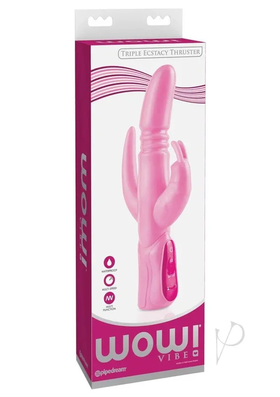 WOW Triple Ecstasy Thruster – Premium Luxury Vibrator with Thrusting Action