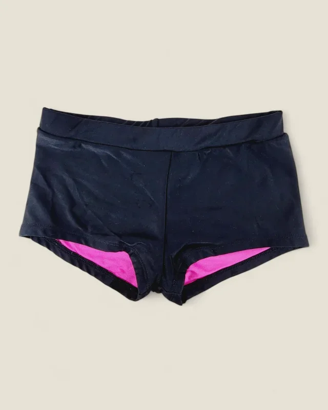 XHILARATION BLACK ACTIVE SHORTS GIRLS 7-8Y PRE-LOVED