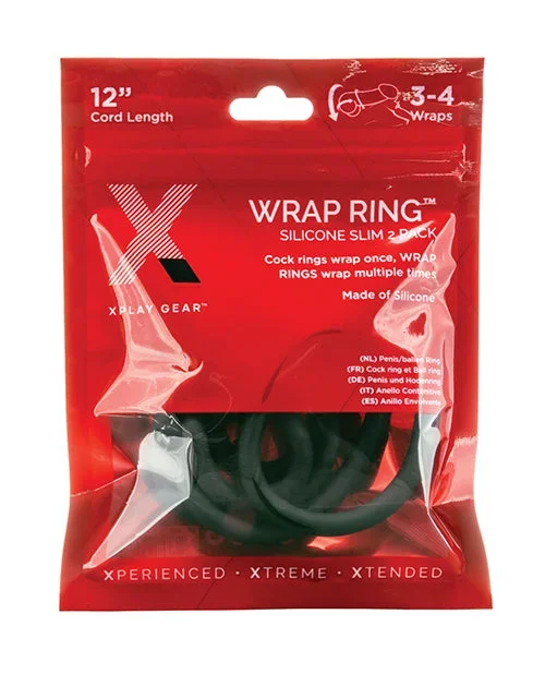 Xplay Gear Silicone 12″ Slim Wrap Ring – Black Pack Of 2